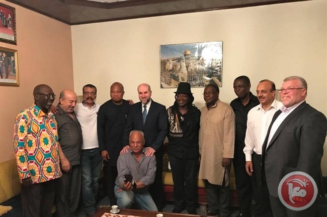 الهباش يطلع اعضاء لجنة التضامن الغانية على اخر الاوضاع