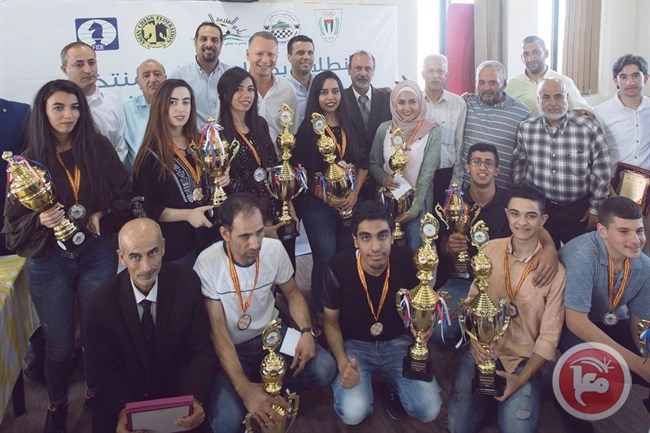 اختتام بطولات تشكيل المنتخب الفلسطيني للشطرنج في الوطن والشتات