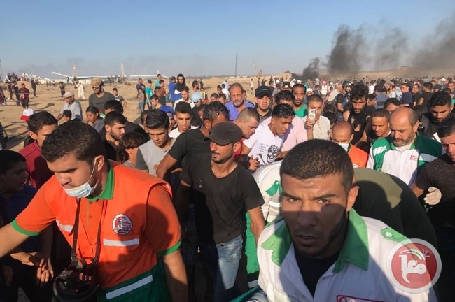 ارتفاع حصيلة اصابات غزة الى 30 احداها خطيرة بالرأس