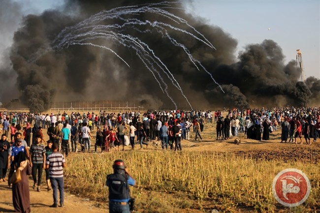 شهيدان و270 اصابة على حدود غزة