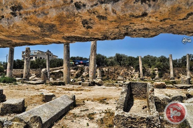 مستوطنون يقتحمون المنطقة الأثرية في سبسطية
