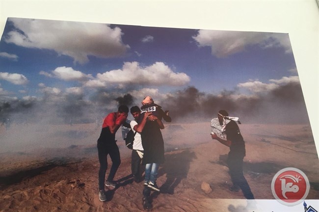 في صور- استهداف الصحفيين على حدود غزة