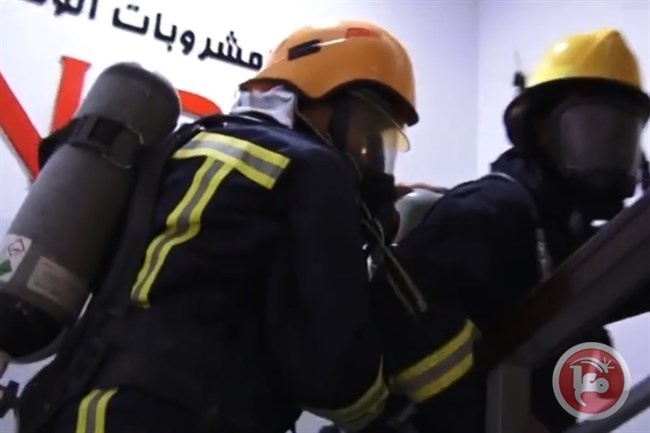 مناورة تدريبية للدفاع المدني في رام الله