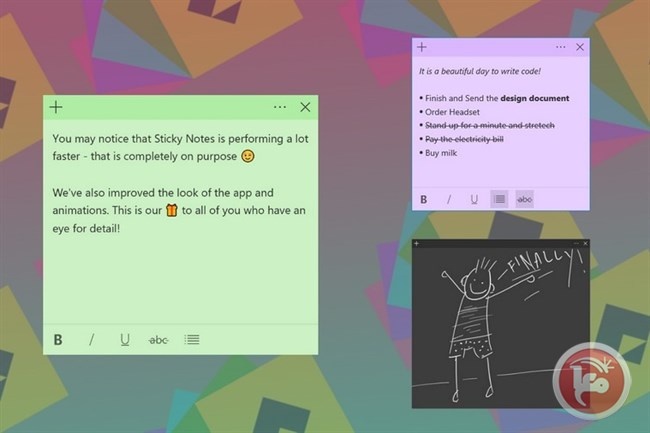 &quot;Sticky Notes&quot; ستصل منصتي الأندرويد و&quot;iOS&quot;