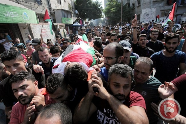 تشييع جثامين7 شهداء في غزة