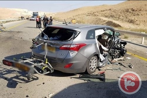 مقتل إسرائيليين بحادث سير في النقب