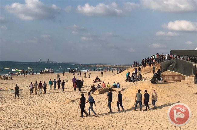 32 اصابة على حدود غزة البحرية