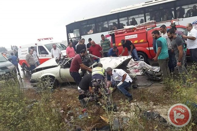 مصرع 3 أشخاص بحادث سير على طريق جنين