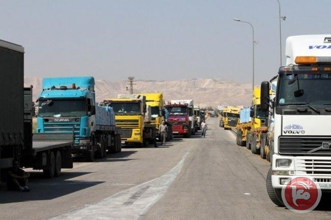 فلسطين: انخفاض الصادرات والواردات خلال شهر 