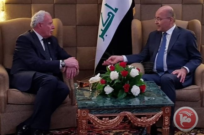 رئيس العراق يؤكد التزام بلاده بموقفها الثابت تجاه فلسطين