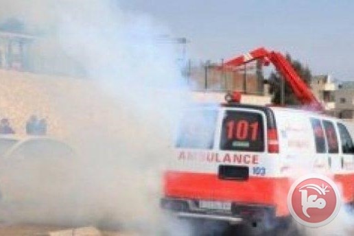 الاحتلال يطلق النار على سيارة اسعاف شمالي البيرة