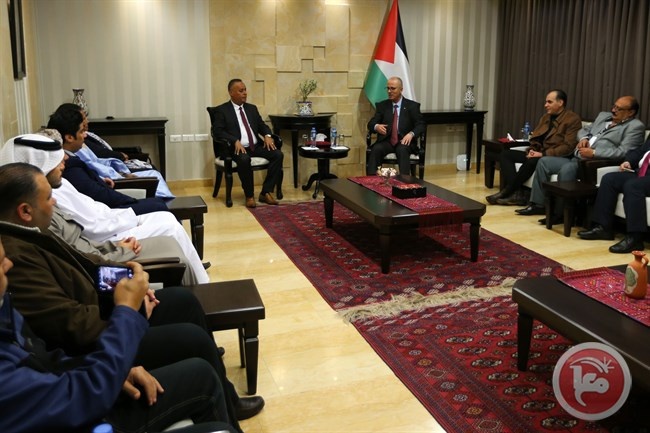 الحمد الله يستقبل الوفود العربية المشاركة بمؤتمر نصرة القدس
