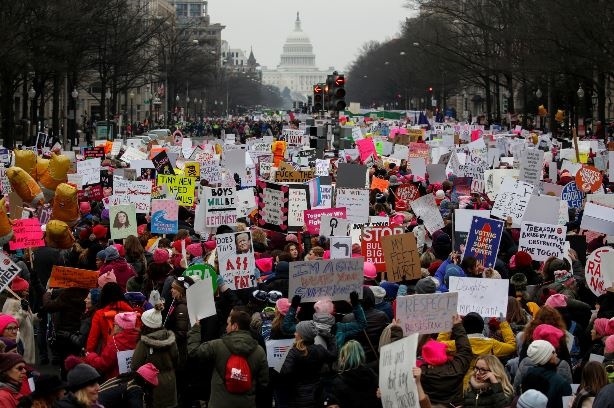 مسيرات للنساء تعم الولايات المتحدة