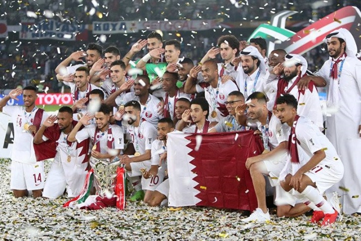 الرئيس يهنىء امير قطر بالفوز بكأس اسيا