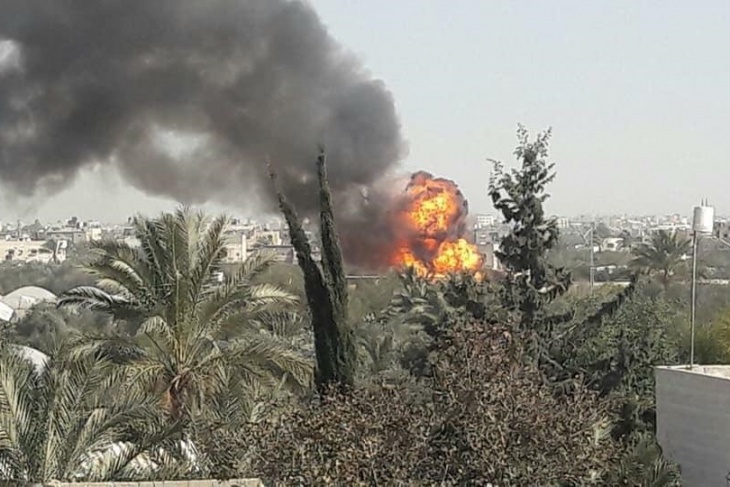 إصابات بانفجار عرضي جنوب القطاع