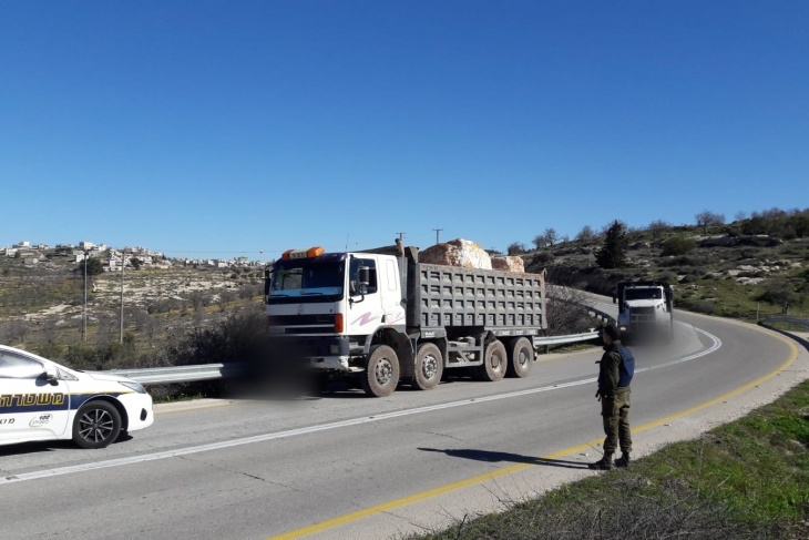 شرطة إسرائيل تشن حملة على الشاحنات