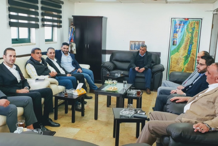 وفد من إدارة البنك الوطني في زيارة لمقر معا ببيت لحم