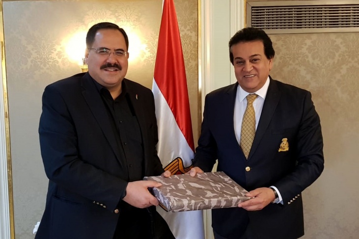 صيدم يلتقي وزير التعليم العالي المصري لبحث تعزيز التعاون