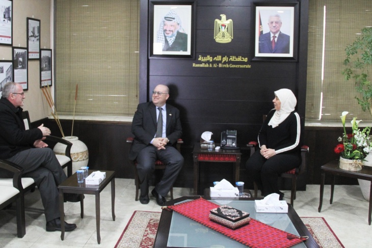 غنام تطلع سفير مالطا على معاناة الشعب