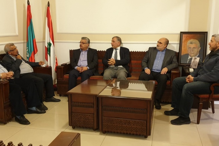 المؤتمر الشعبي الفلسطينيي يزور النائب اللبناني سعد