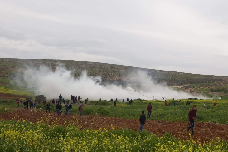 إصابة 8 مواطنين برصاص الاحتلال في المغير