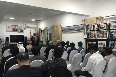 سفارة فلسطين في سريلانكا تستقبل المتضامنين مع الاسرى