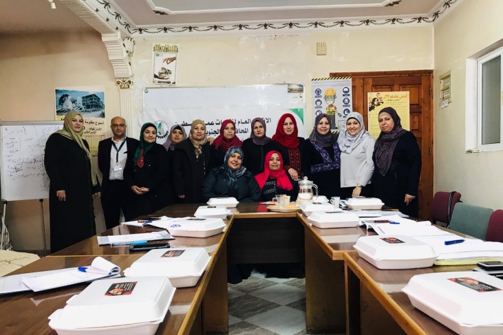 دائرة المرأة باتحاد نقابات العمال بغزة تلتقى وفداً من &quot;UNWOMEN&quot;