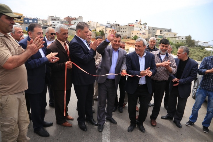 بلدية قلقيلية تشارك بافتتاح الطريق الواصل بين النبي الياس وجيوس