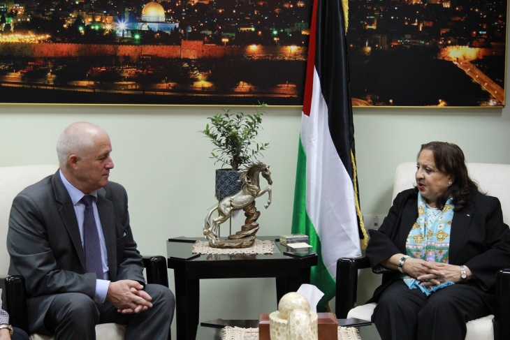 وزيرة الصحة تبحث تعزيز التعاون مع السفير الأوكراني لدى فلسطين