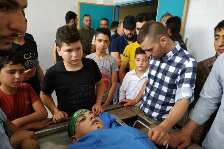 تشييع الشهيد الفتى غيث لمثواه الأخير