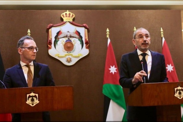 وزيرا خارجية الأردن وألمانيا يؤيدان حل الدولتين