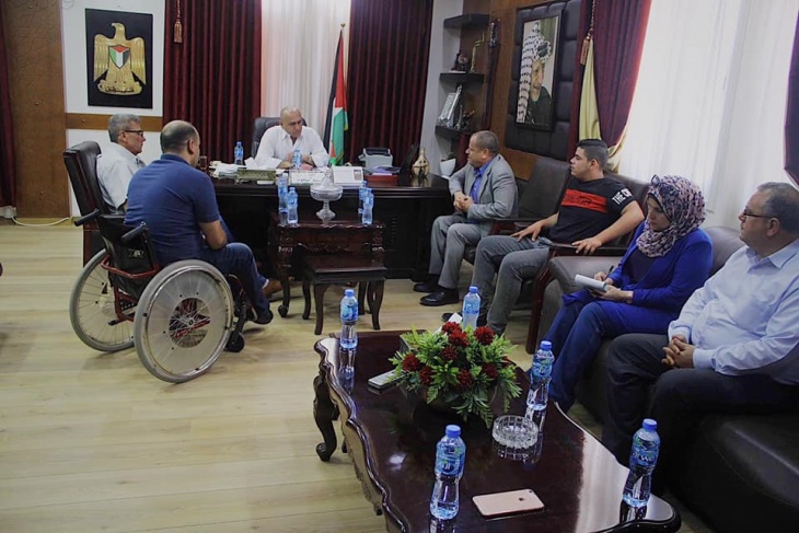 محافظ جنين يلتقي الأمين العام لاتحاد المعاقين