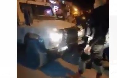 فيديو - الامن الفلسطيني يمنع دورية للاحتلال من دخول بني نعيم