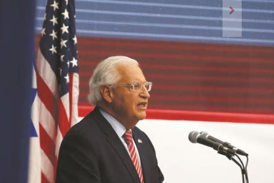 السفير الامريكي: نحن لا نفهم الفلسطينيين ولن ننتظرهم