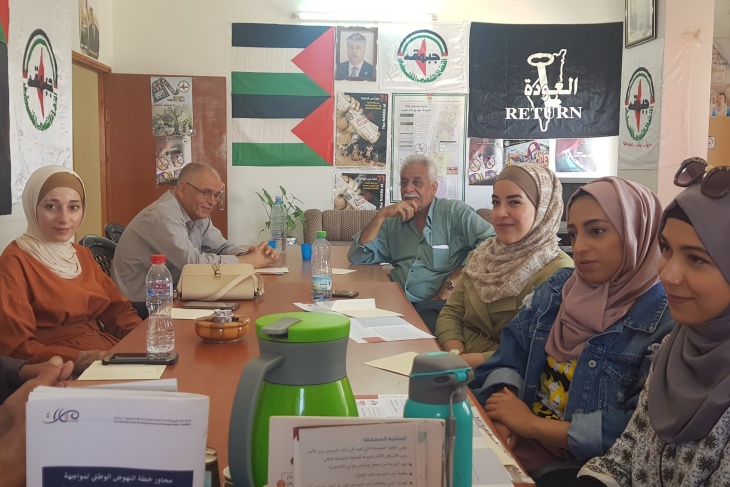 النضال تناقش &quot;الميثاق السياسي النسوي&quot; مع المركز الفلسطيني