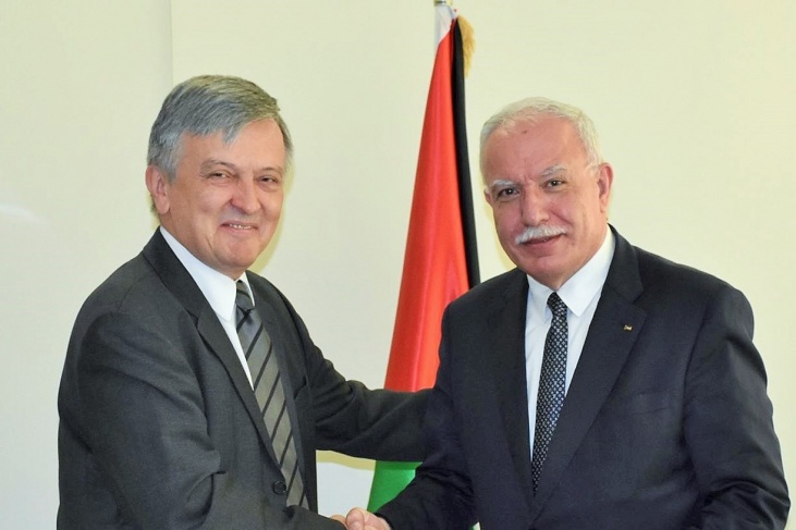 المالكي يتسلم اوراق اعتماد سفير الجبل الأسود لدى فلسطين