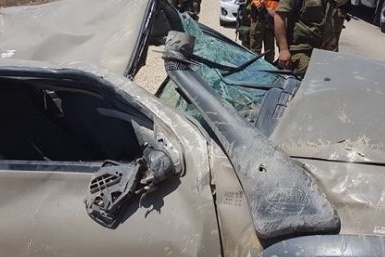 اصابة 3 جنود اثر انقلاب مركبة عسكرية اسرائيلية