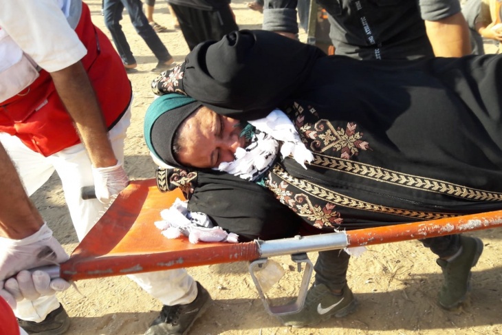 محدث- 33 اصابة بنيران الاحتلال على حدود غزة