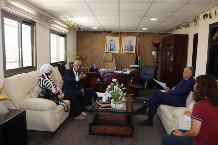 الخطيب يبحث سبل التعاون مع إتحاد الشباب الفلسطيني