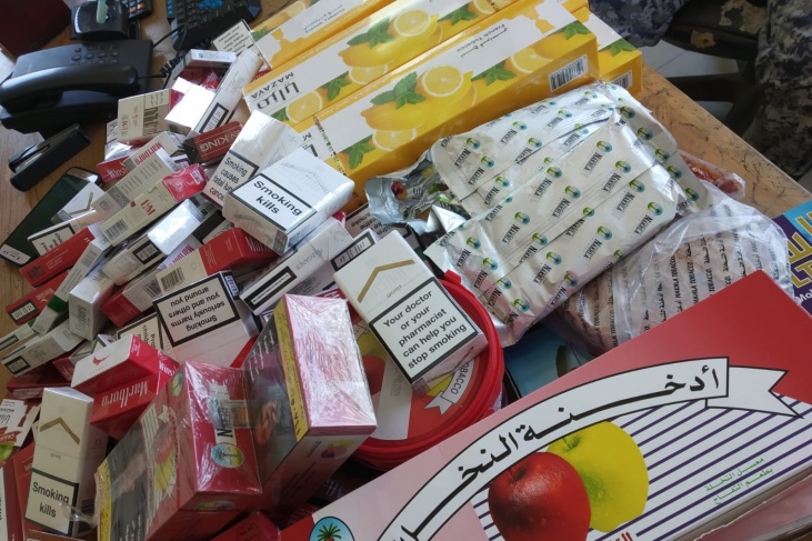 ضبط دخان مهرب في محافظة جنين ونابلس والخليل