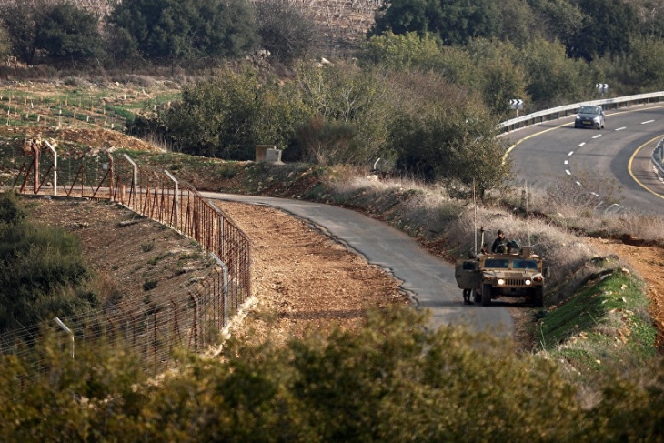 The occupation is conducting a military maneuver on the northern border