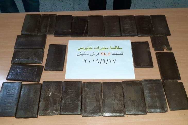 &quot;مكافحة المخدرات&quot; تضبط 24 فرش حشيش وتعتقل 5 في غزة