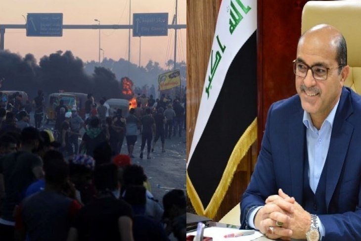 الاحتجاجات في العراق تسقط محافظ بغداد