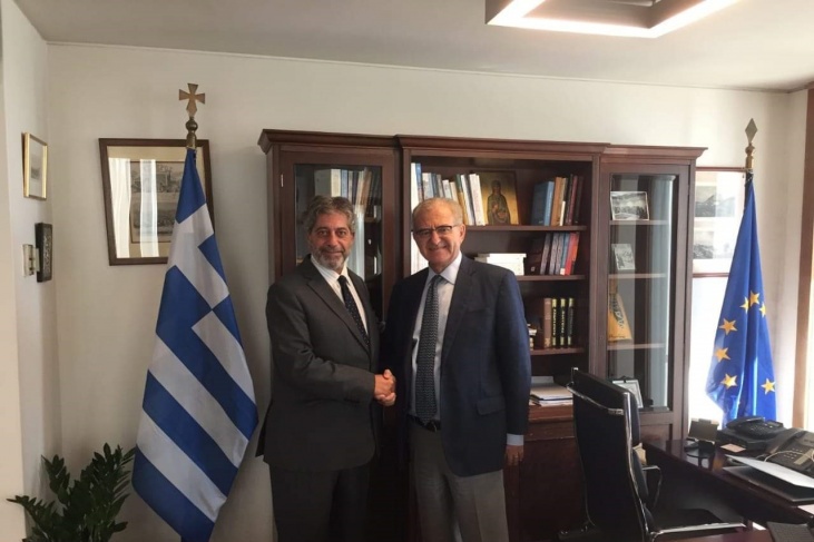 السفير طوباسي يلتقي نائب وزير الخارجية اليوناني