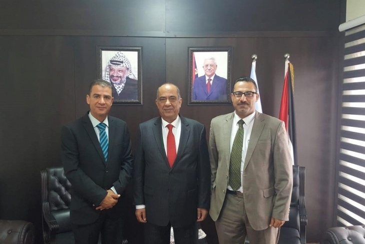 وزير العدل يلتقي مدير المعهد القضائي