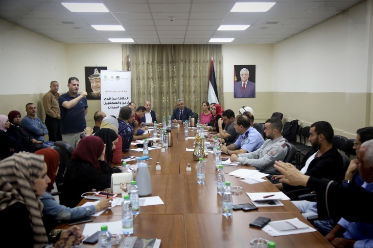 طولكرم- ورشة تدريبية حول تعزيز العلاقة ما بين الإعلام والقطاع الأمني