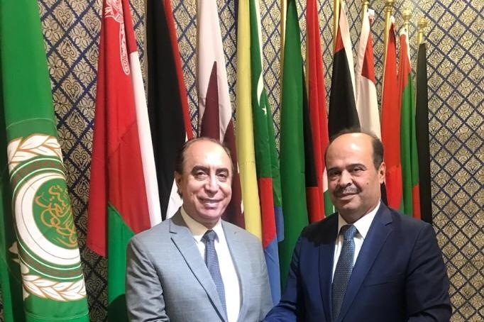 المحمود يبحث مع الجامعة العربية سبل تعزيز حضور فلسطين في الاعلام