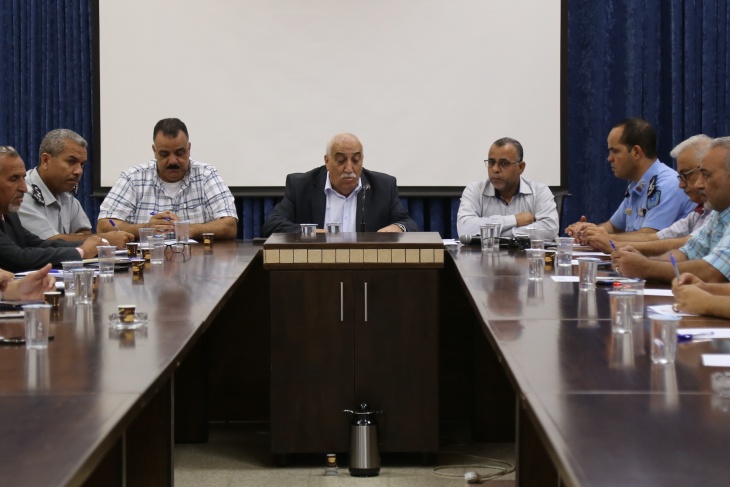 المجلس التنفيذي لمحافظة اريحا يعقد اجتماعه الدوري