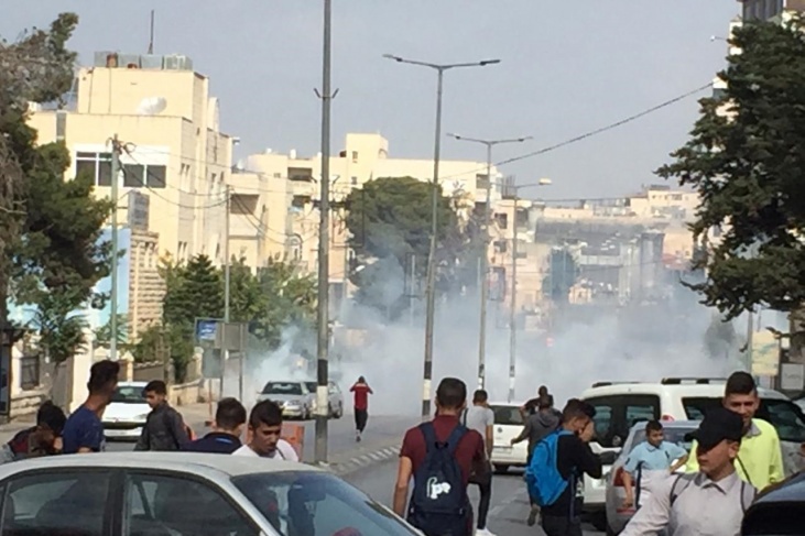 اصابات- الاحتلال يقمع مسيرة طلابية في بيت لحم