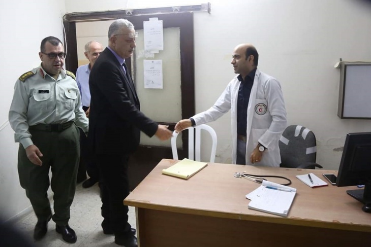 أبو بكر يتفقد مديرية الخدمات الطبية العسكرية بطولكرم